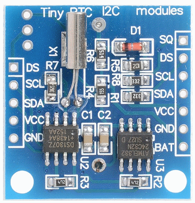 Front side of the RTC module